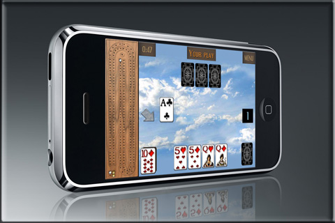 screen shot of Solitaire 3D for iPhone and iPod Touch